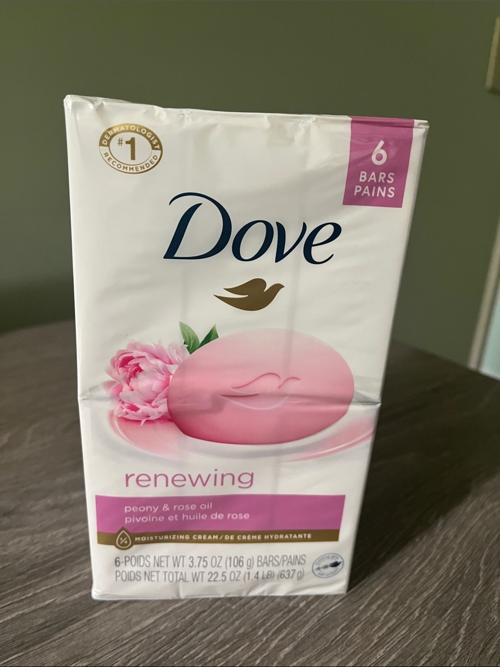 Dove Renewing Peony & Rose Oil Bar Soap - 6 pack